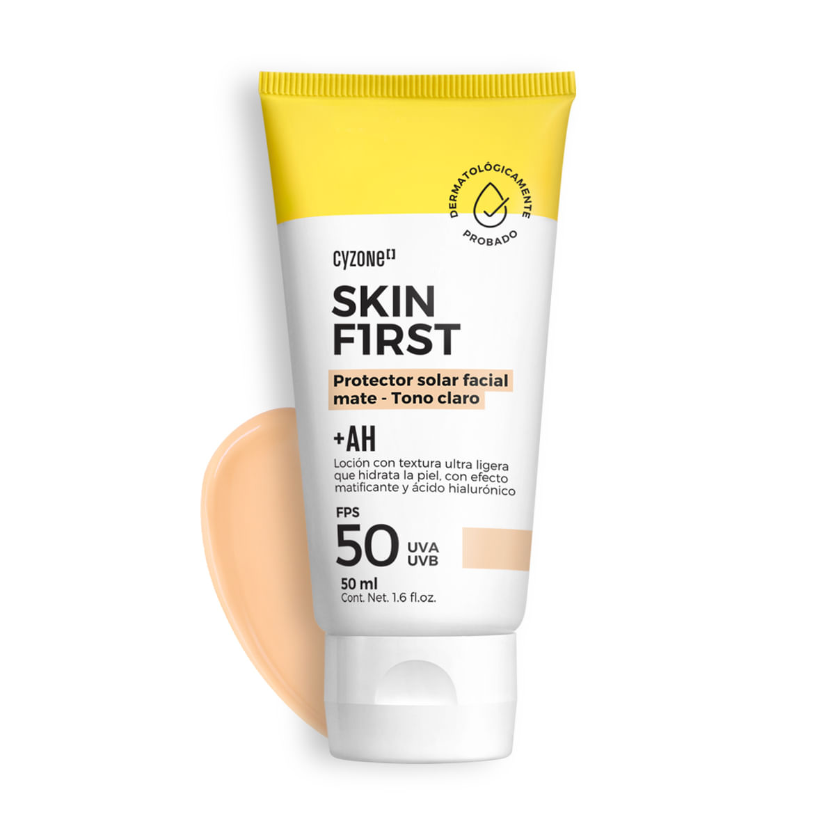 Crema Protector Solar Facial Skin First con color, 50 ml de Cyzone - Miniatura 1